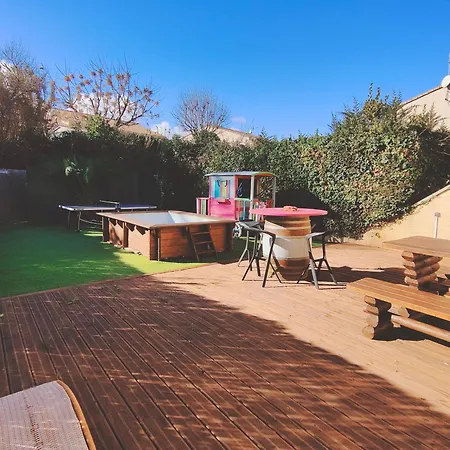 8 Pers Avec Petite Piscine Hors Sol Privee + Garage + Parking + Grand Jardin - Fr-1-781-41 別荘 Sérignan